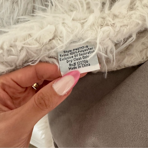 Johnny Was boho suede shearling jacket - Picture 5 of 6